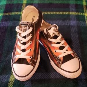 New Boys Size 2 Flaming Hot Converse Shoes